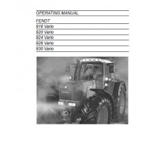 Fendt Favorit 916 - 920 - 924 - 926 - 930 Vario 900-Series Operators Manual